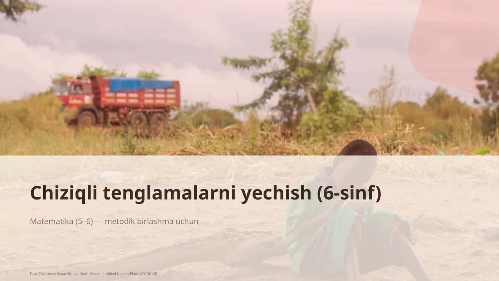 Chiziqli tenglamalarni yechish (6-sinf)
