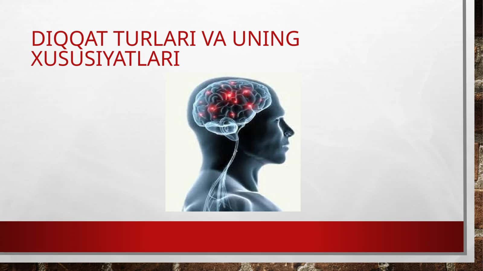 Diqqat va uning xususiyatlari