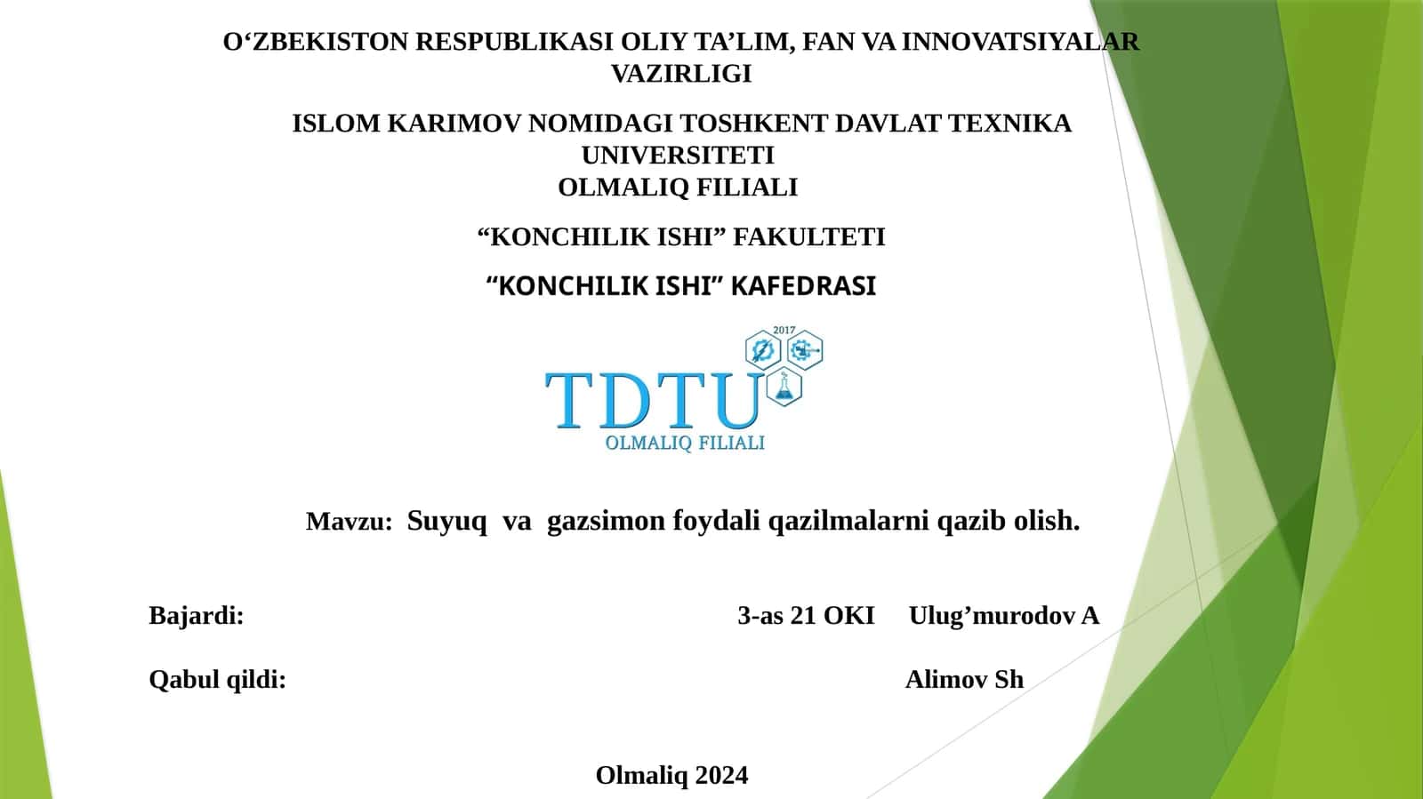 Suyuq va gazsimon foydali qazilmalarni qazib olish