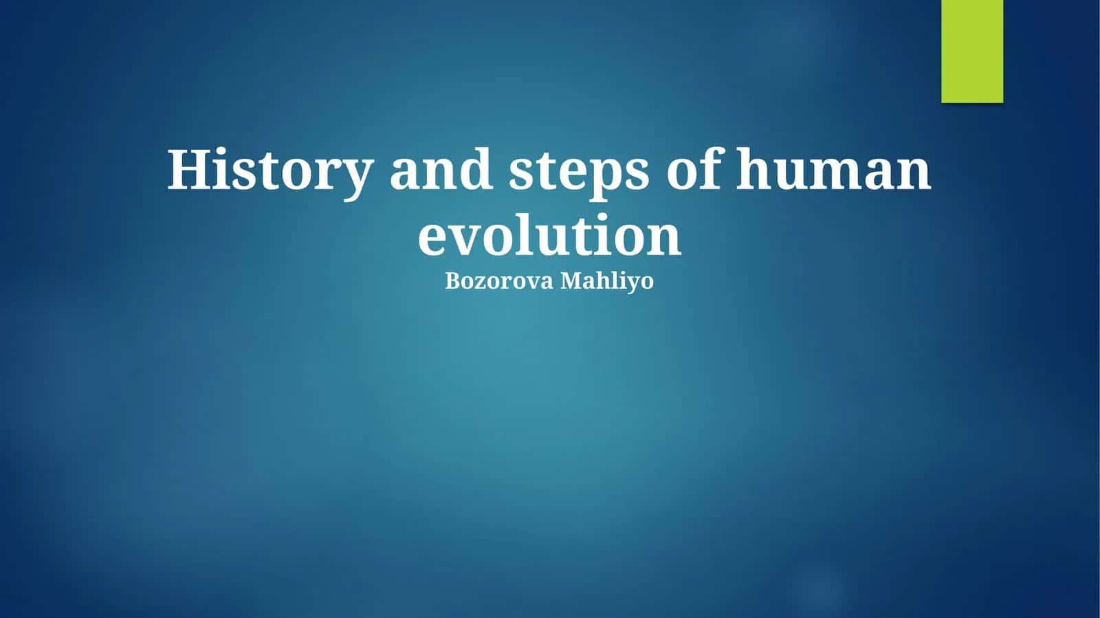 Bozorova Mahliyo