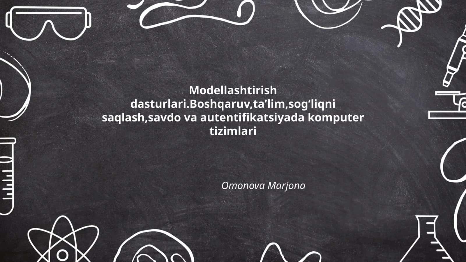 Tibbiyot sohasida sog'liqni saqlash modellashtirish dasturlari