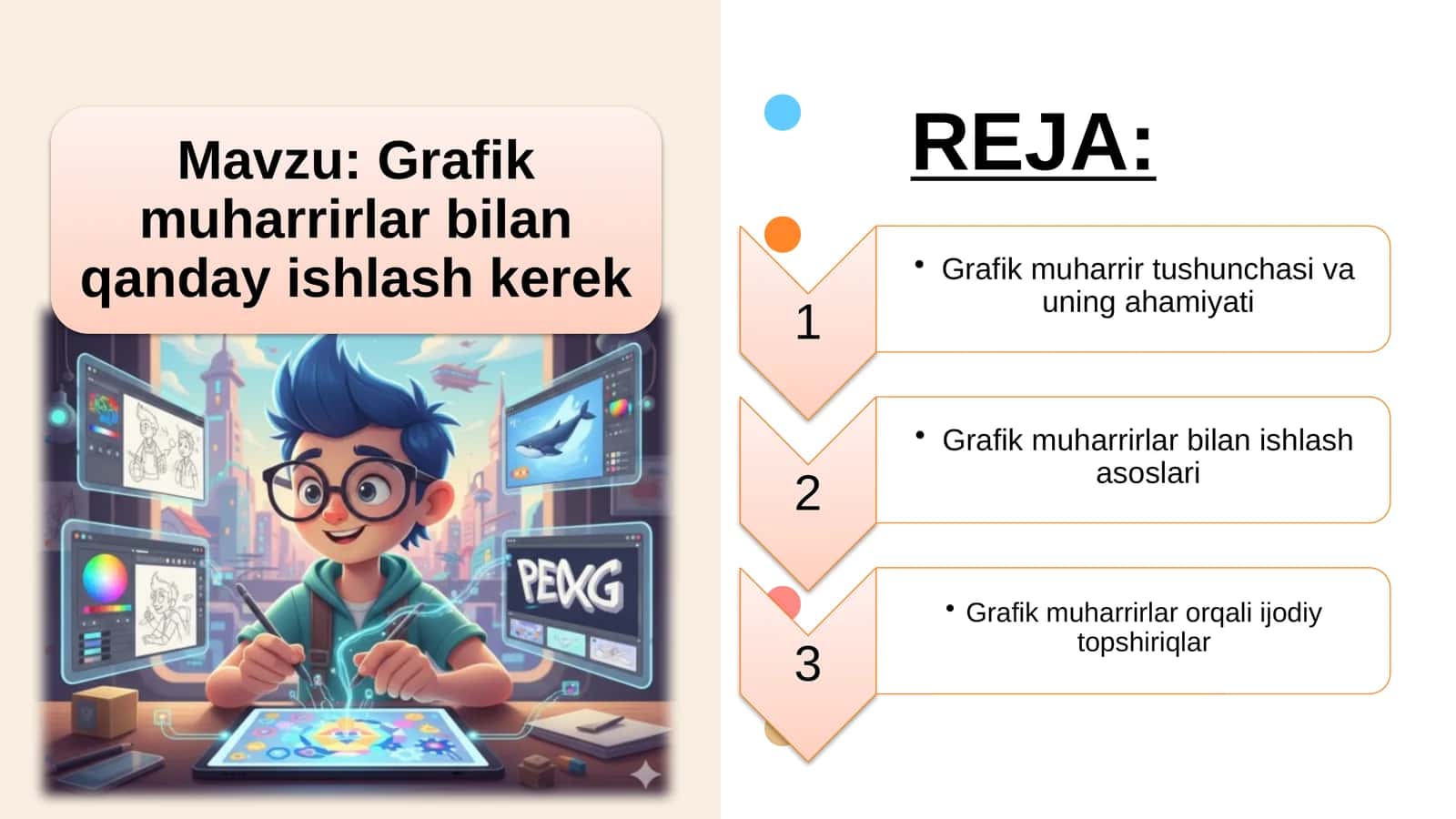 Grafik muharrirlar bilan qanday ishlash kerek