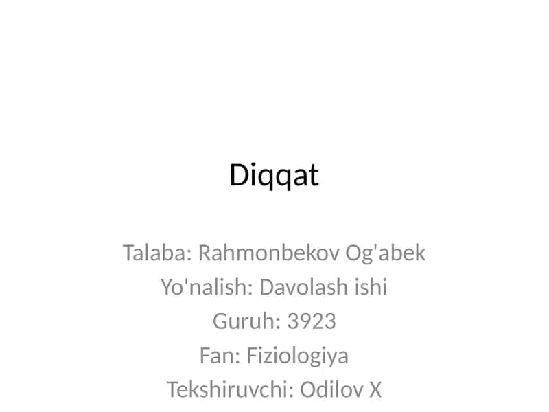 Diqqat