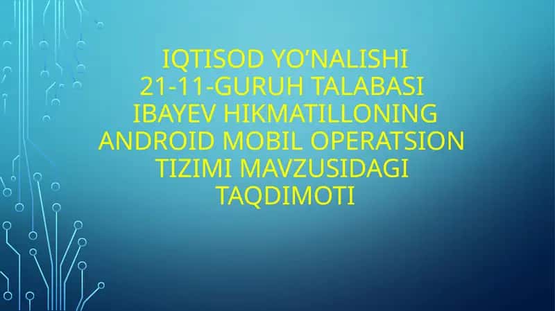 TAQDIMOTI