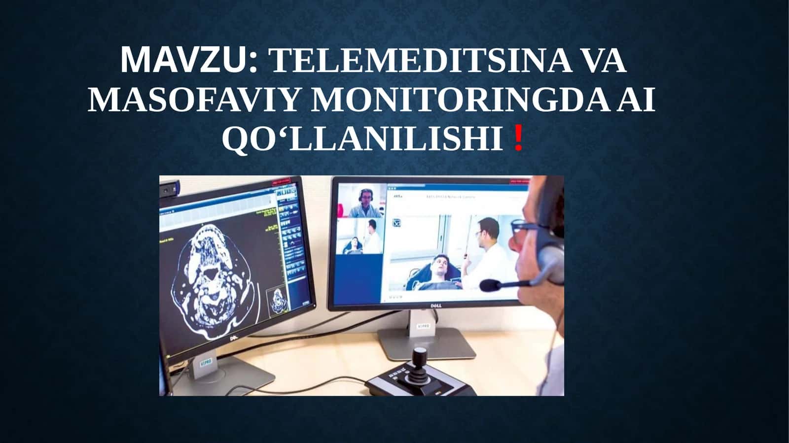 Telemeditsina va masofaviy monitoringda AI qo‘llanilishi