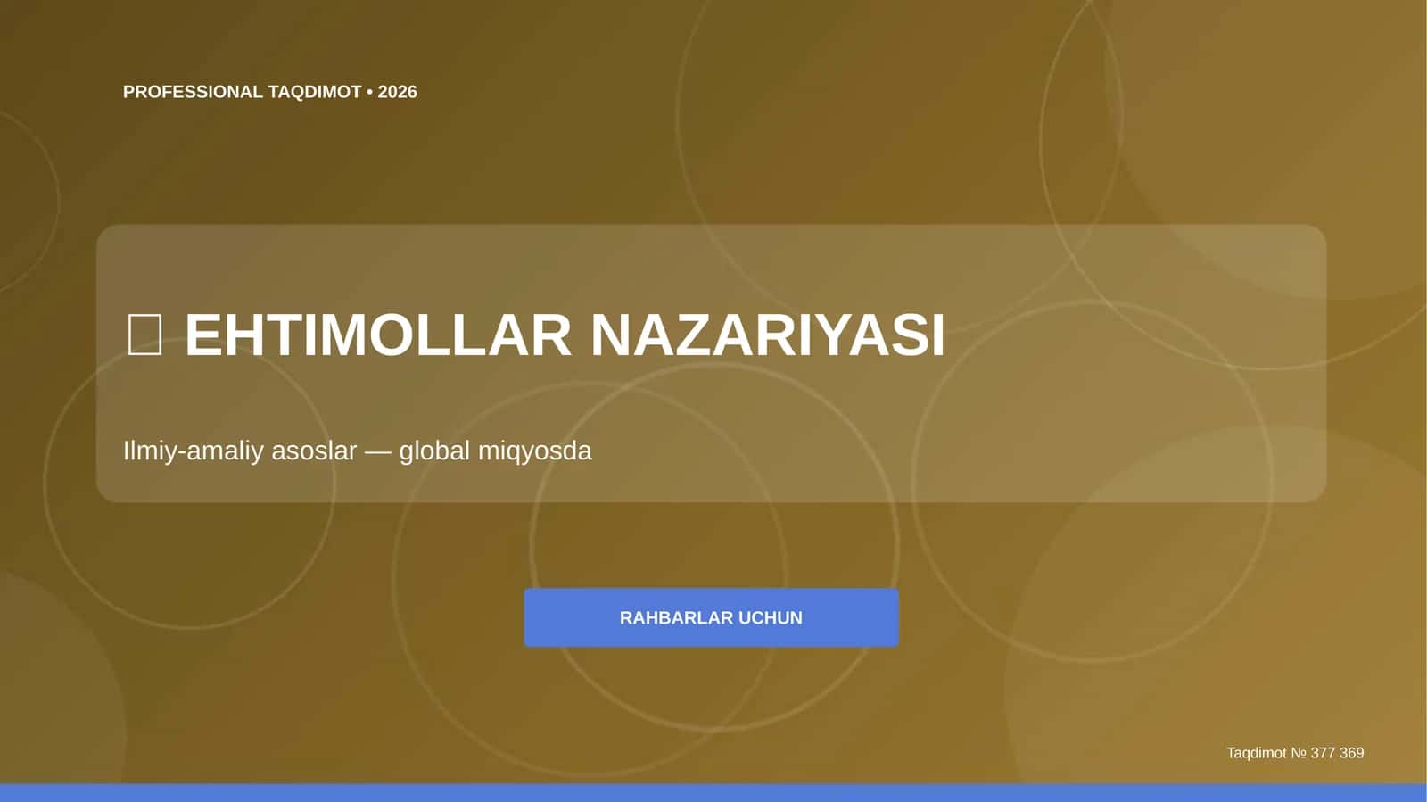 EHTIMOLLAR NAZARIYASI