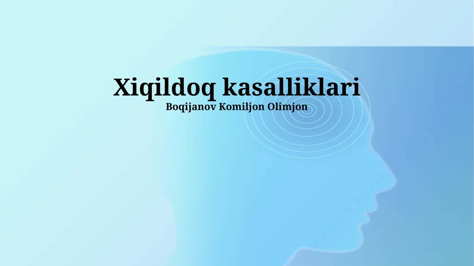 Xiqildoq kasalliklari