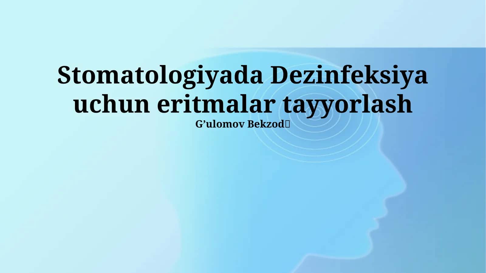 Dezinfeksiya eritmalari