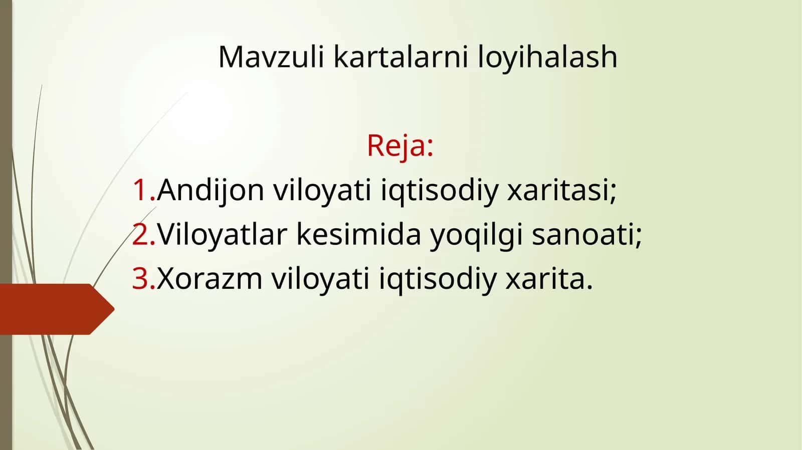 Mavzuli kartalarni loyihalash