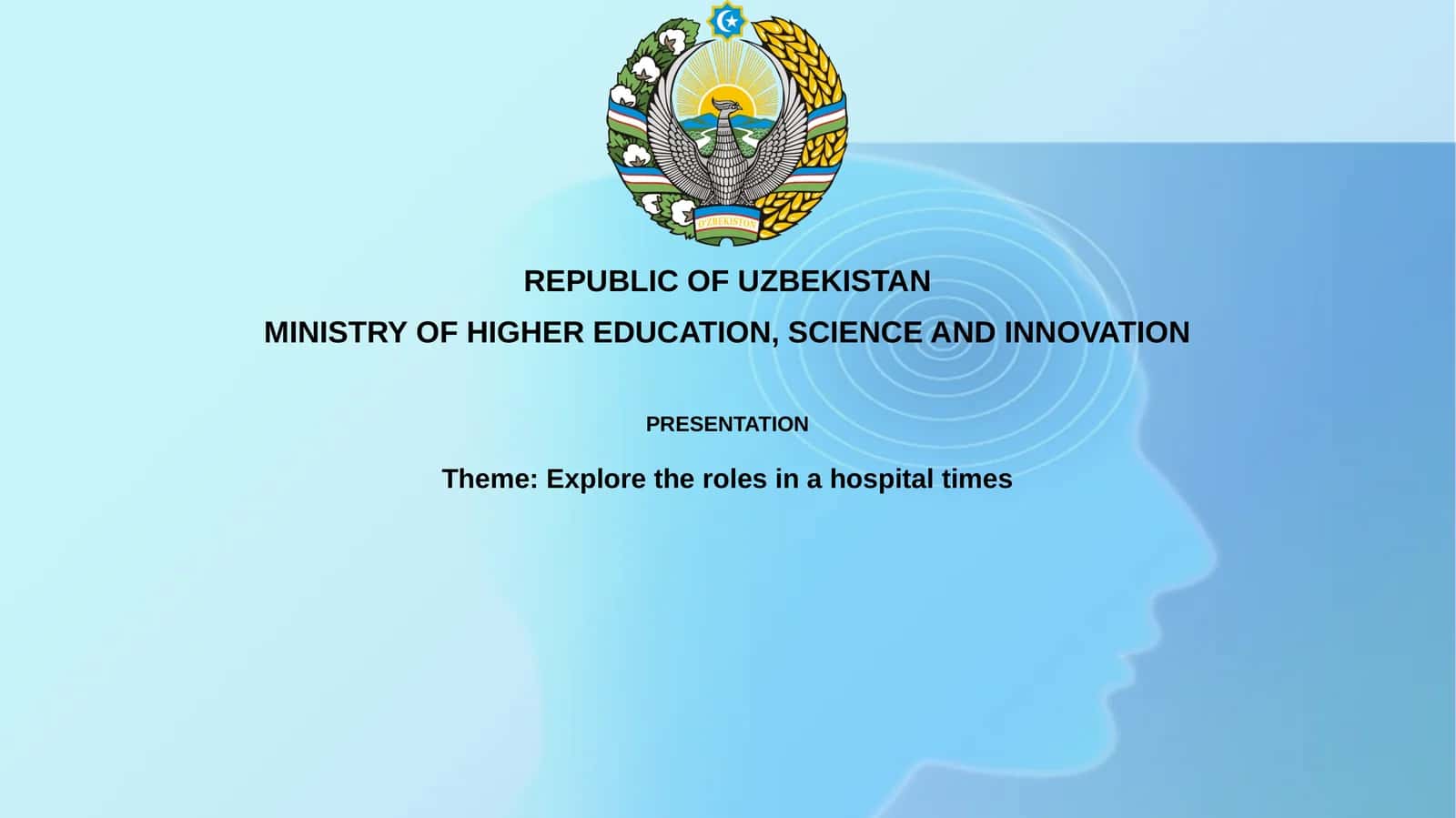 Explore the roles in a hospital times
