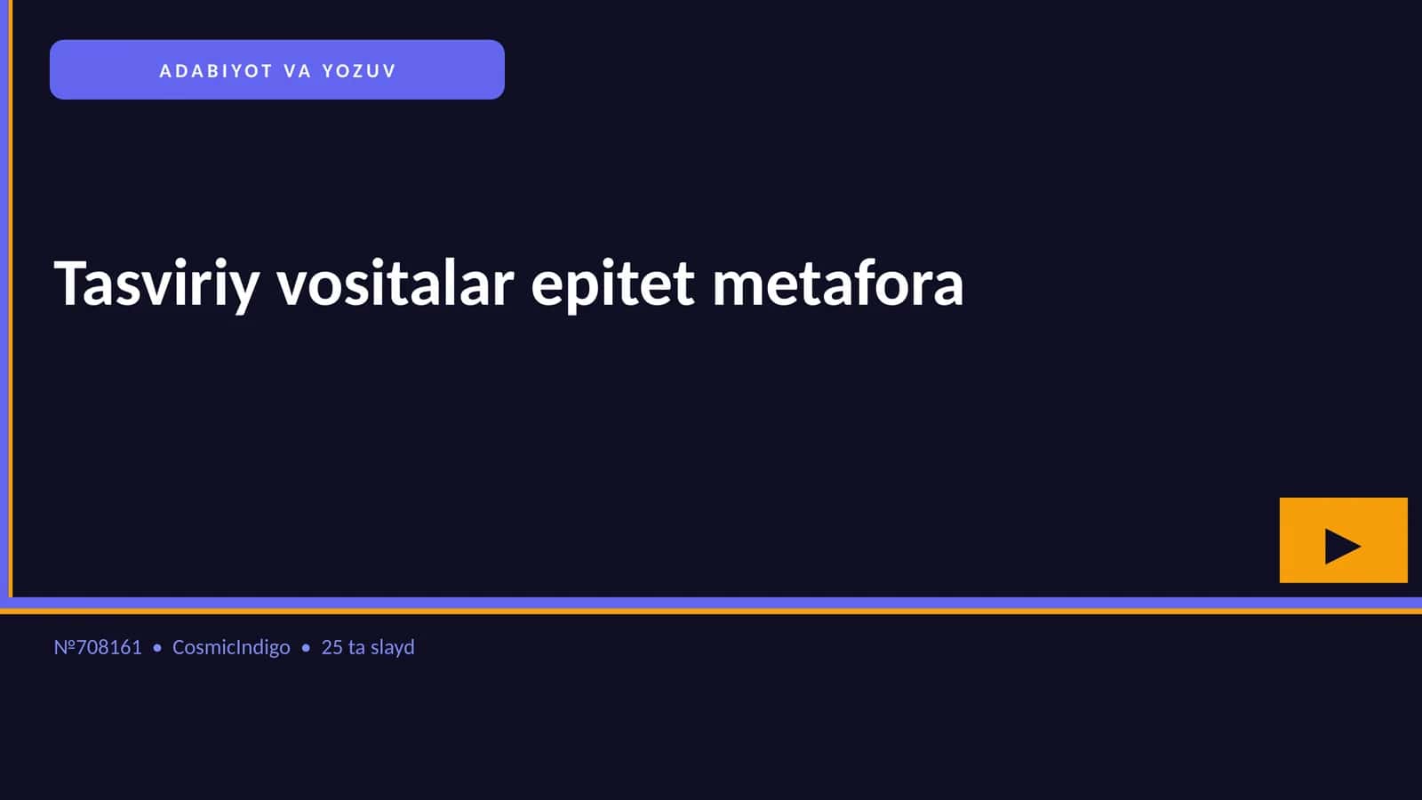 Tasviriy vositalar epitet metafora