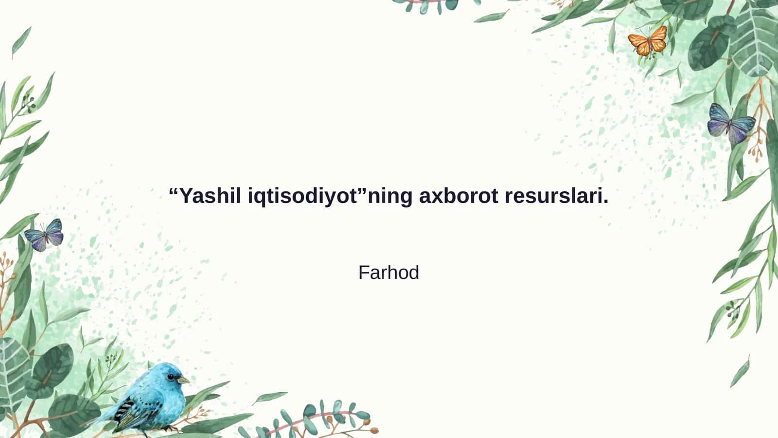 Yashil iqtisodiyot konsepsiyasi