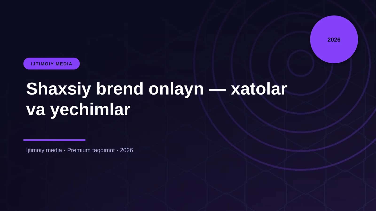 IJTIMOIY MEDIA
