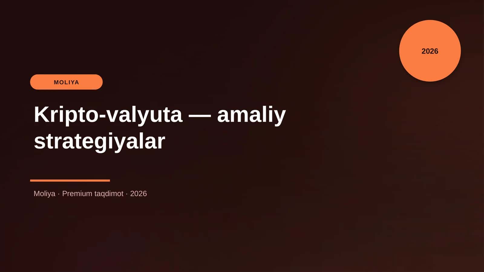 Kripto-valyuta — amaliy strategiyalar