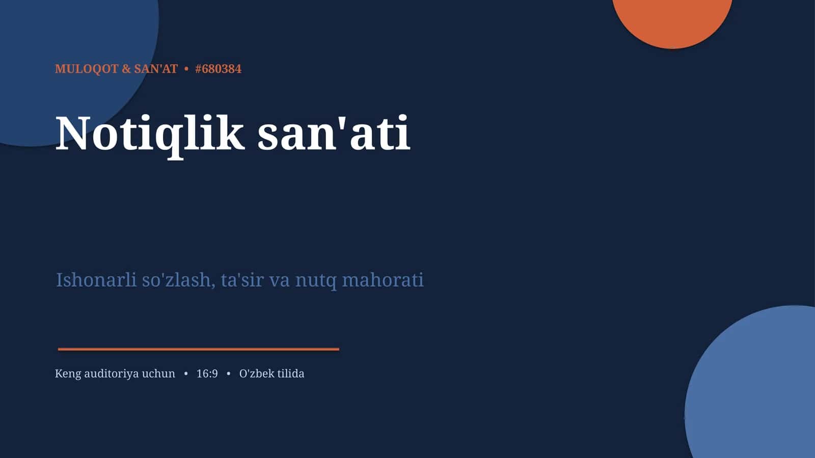 Notiqlik san'ati