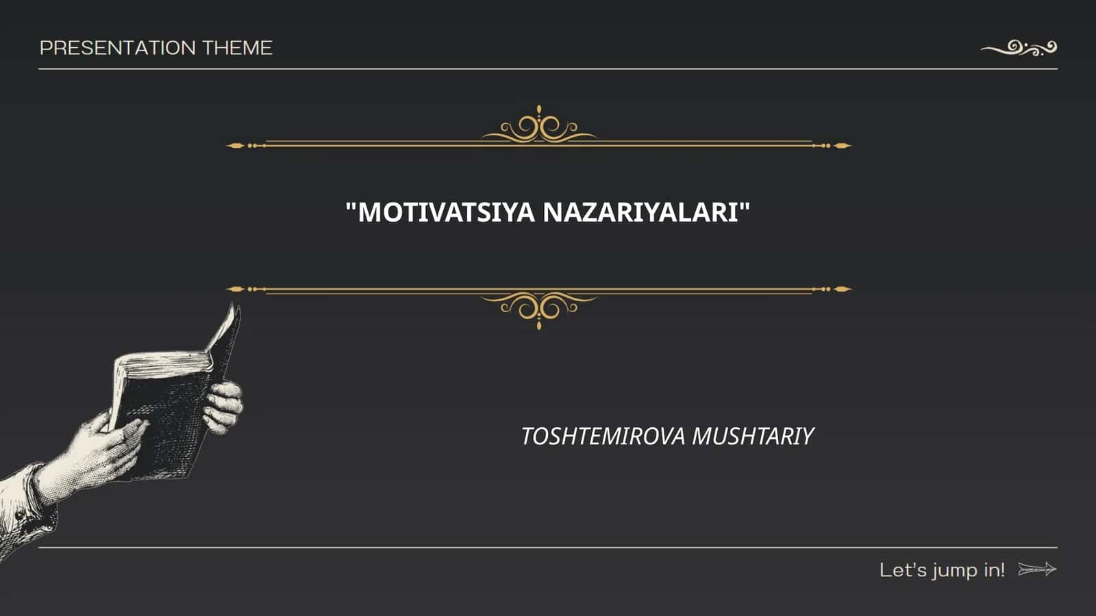 Ichki motivatsiya nazariyasi