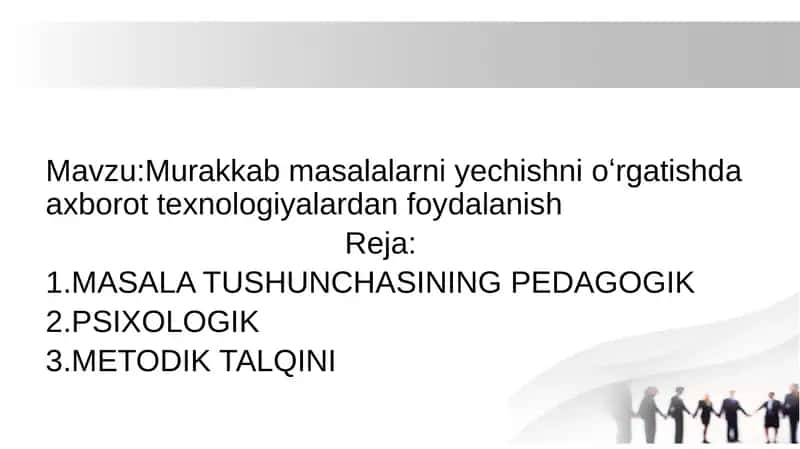 Yuksak bilimli va intellektual rivojlangan avlodni tarbiyalash