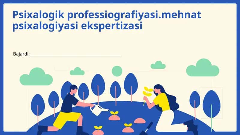 Psixologik professiografiyasi.mehnat psixalogiyasi ekspertizasi