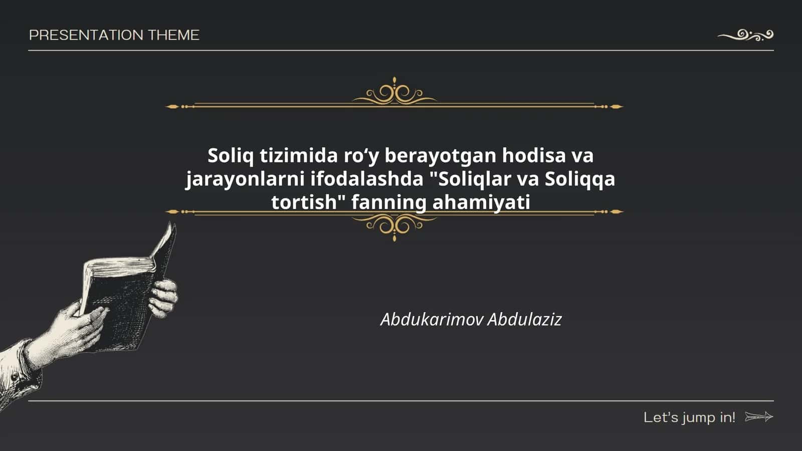 Soliqlar va Soliqqa tortishning ahamiyati