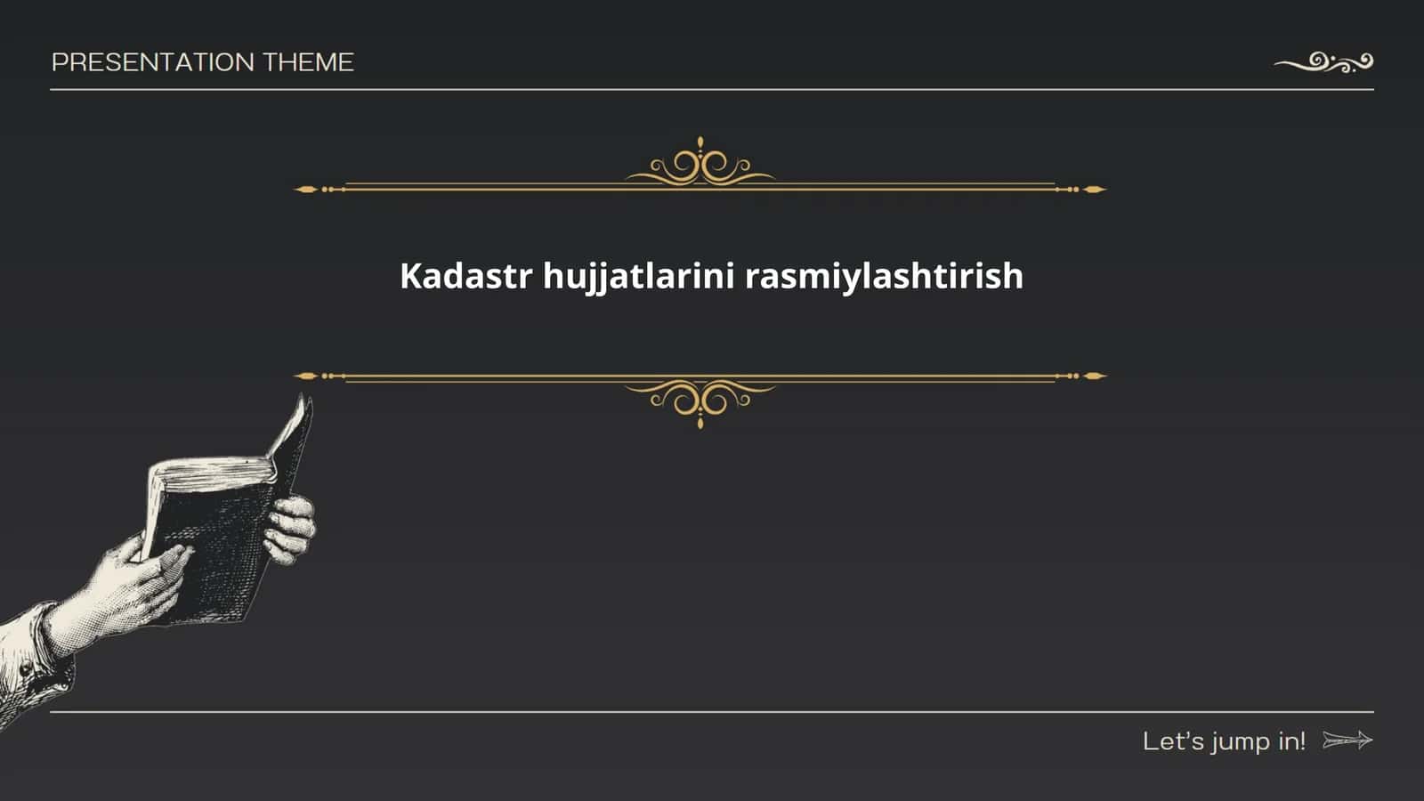 Kadastr hujjatlarini rasmiylashtirish