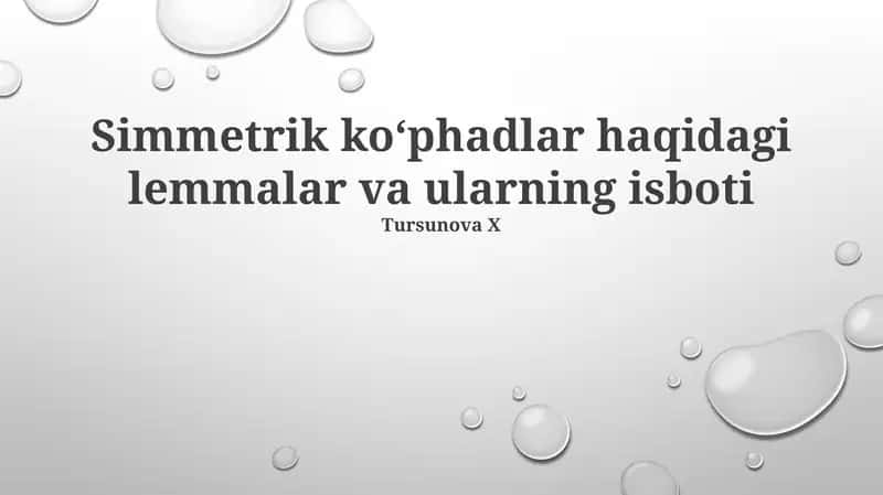 Simmetrik Ko'p Qismli Graflarda Ilg'or Isbot Texnikalari