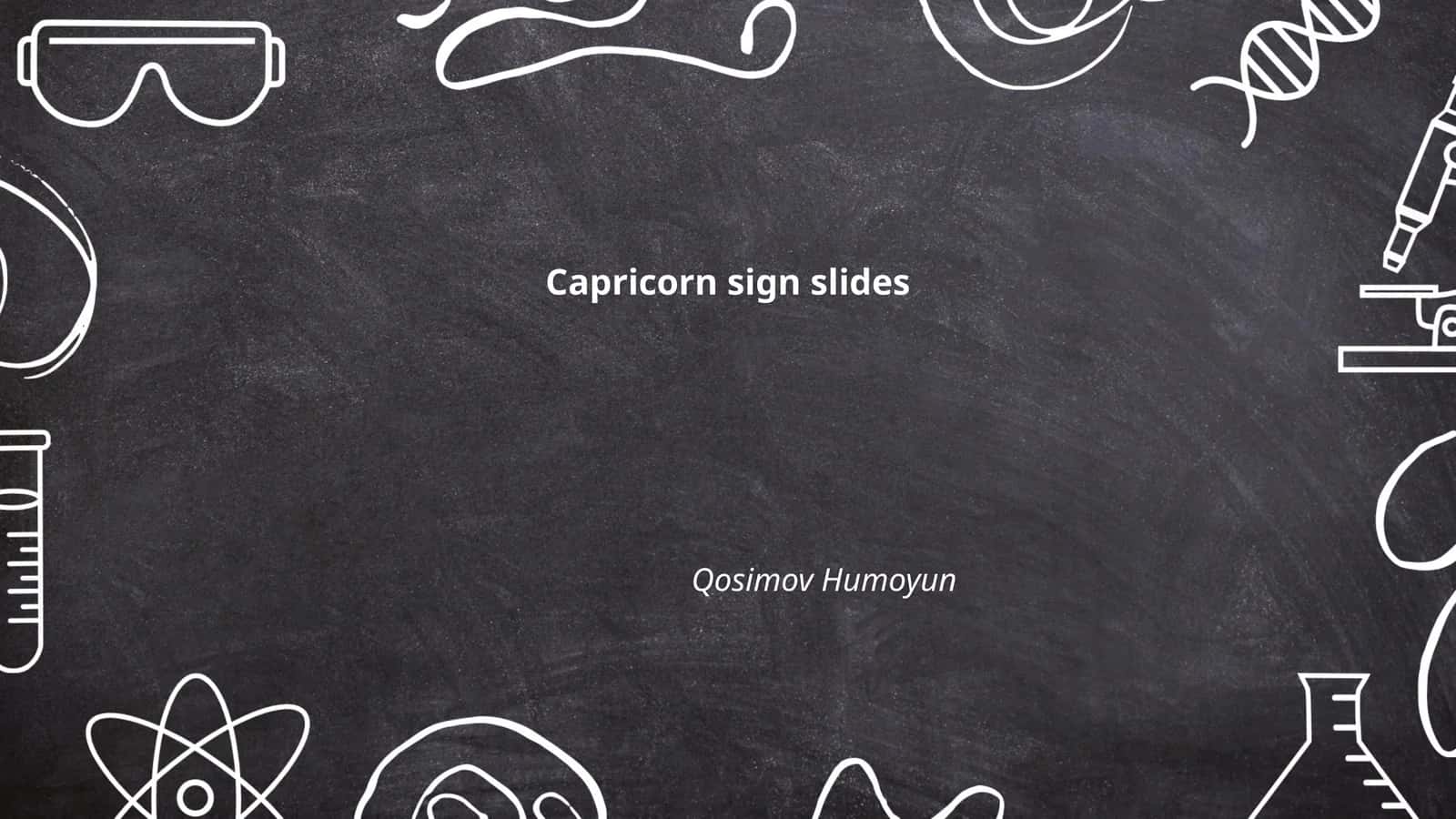 Capricorn sign slides