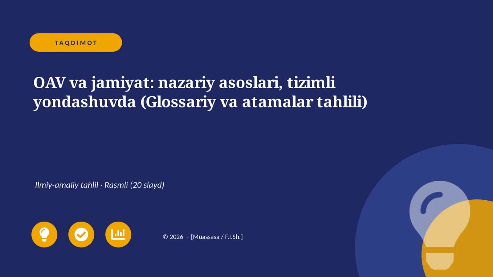 OAV va jamiyat: nazariy asoslari, tizimli yondashuvda (Glossariy va atamalar tahlili)