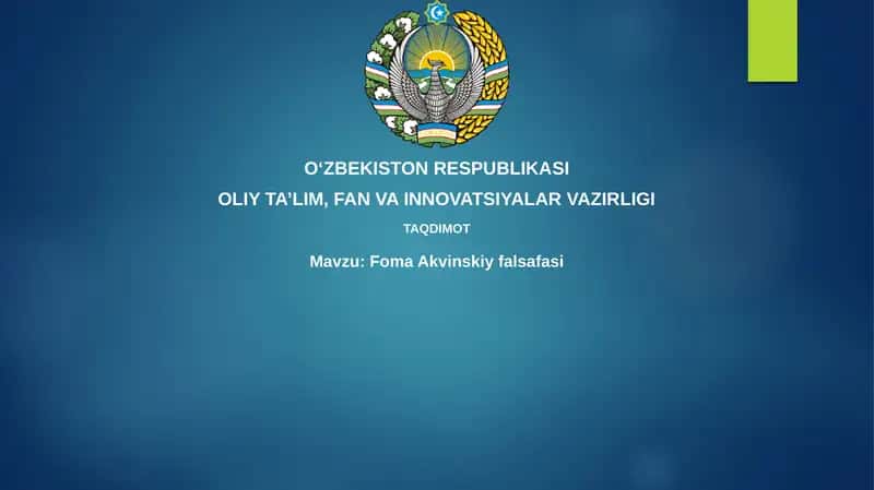 Foma Akvinskiy falsafasi
