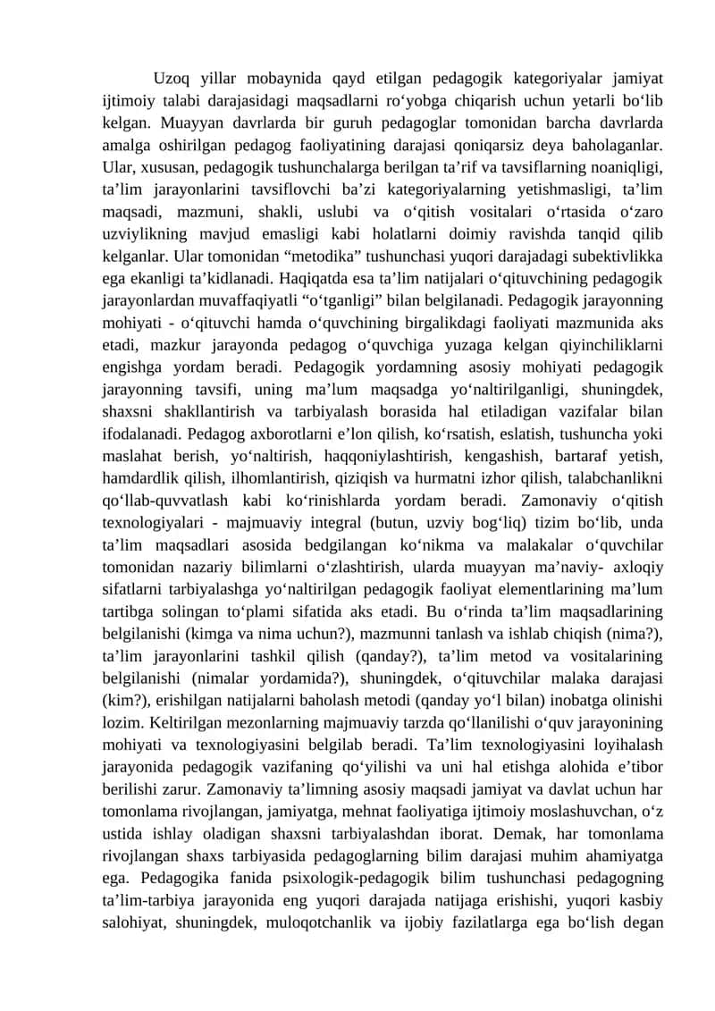 Pedagogik jarayon