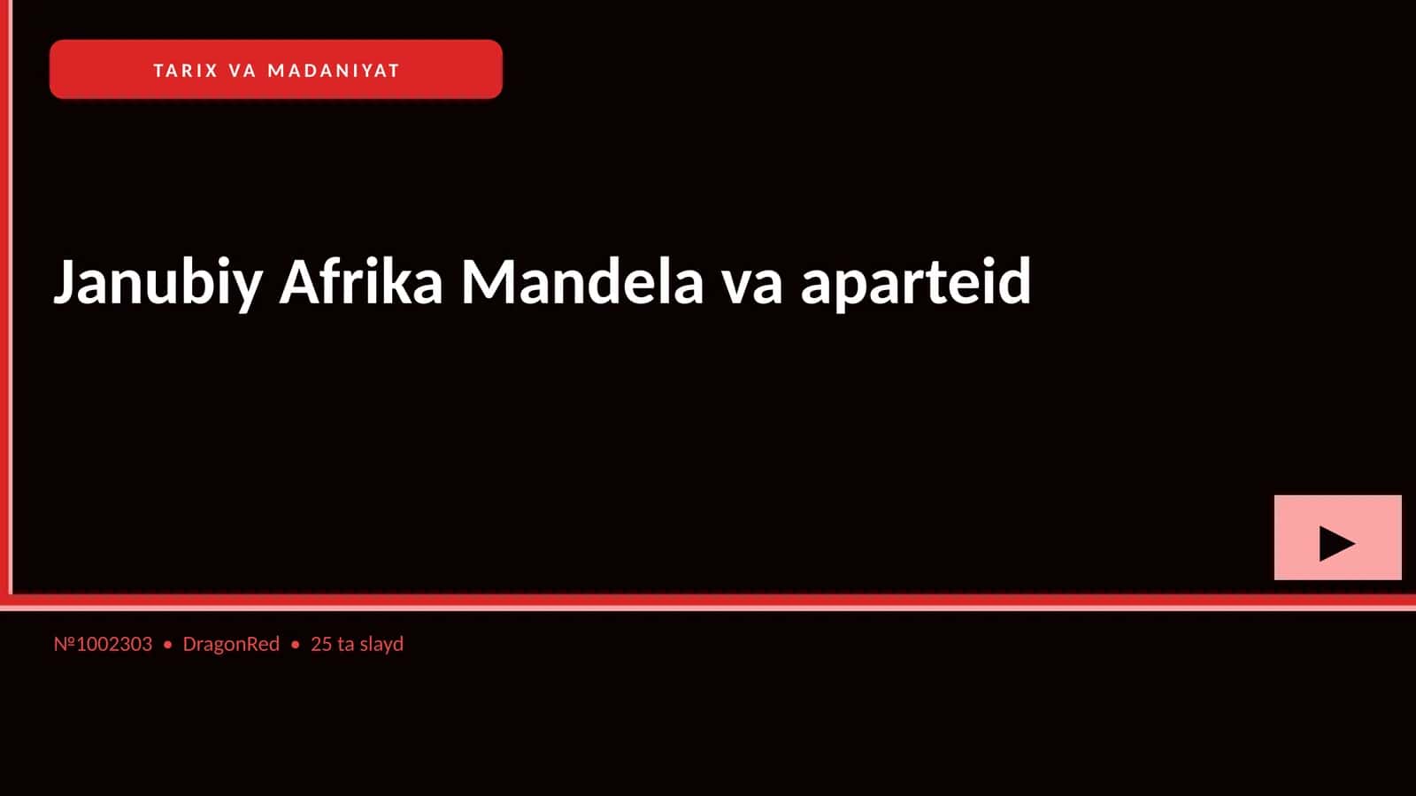Janubiy Afrika Mandela va aparteid