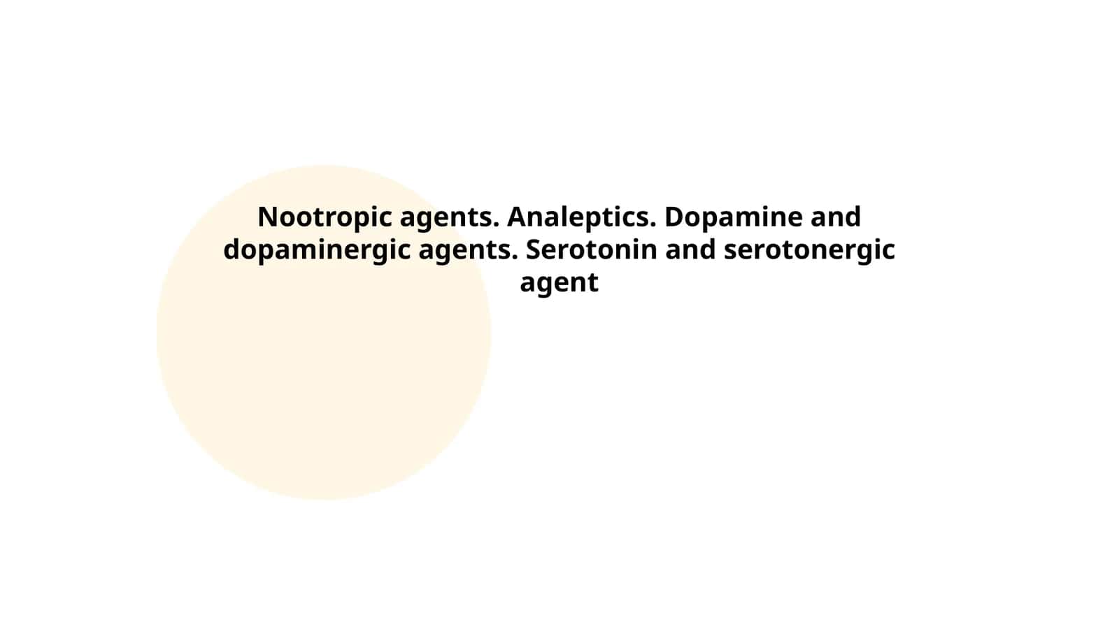 Nootropic Agents