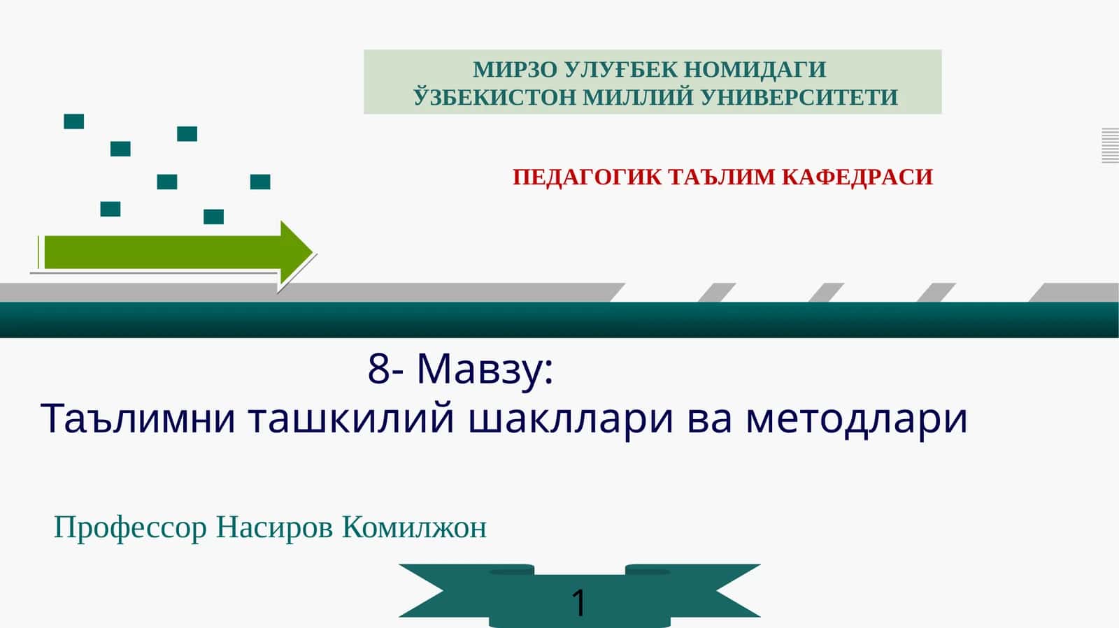 Таълимниташкилий шакллари ва методлари