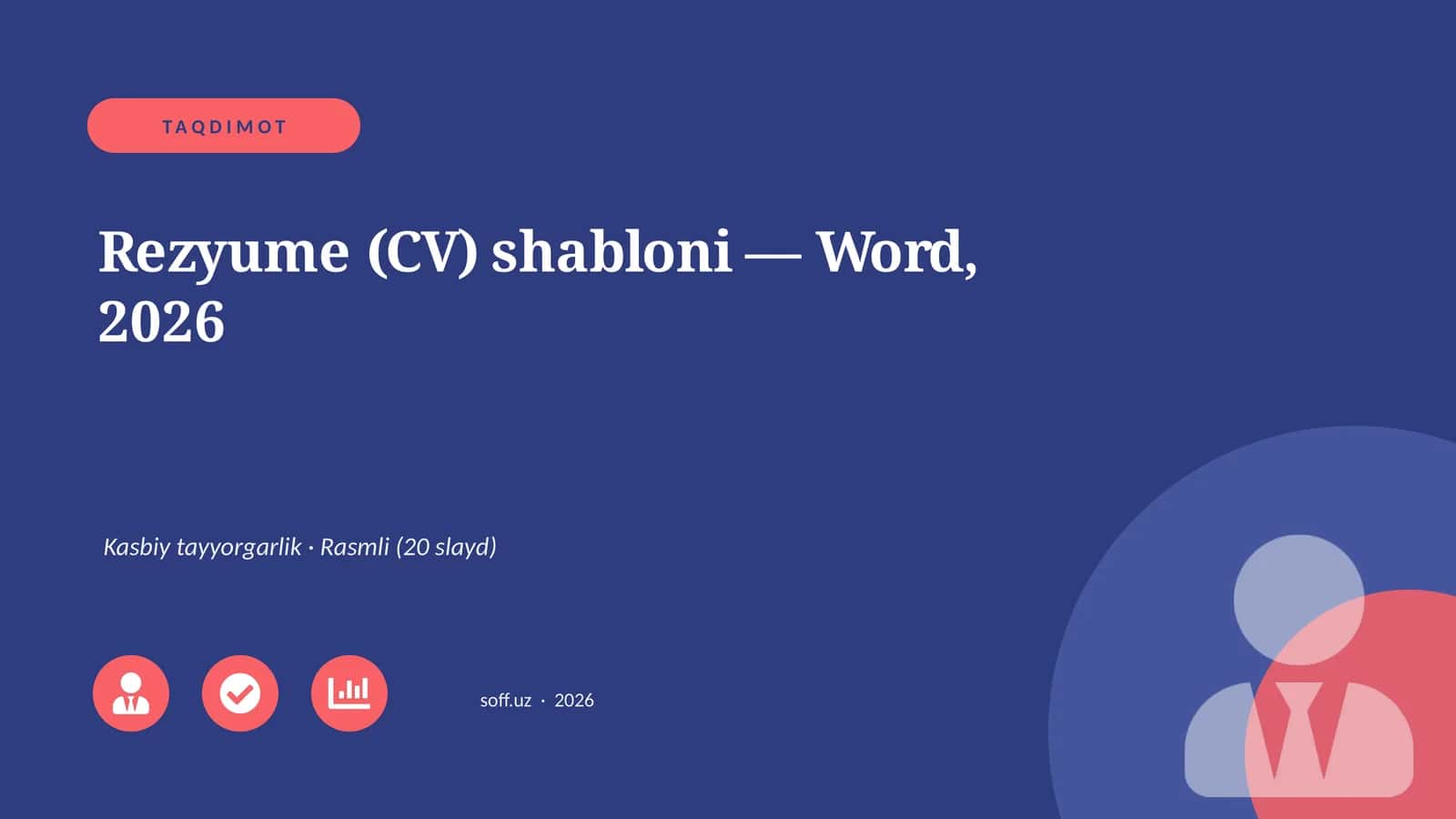 Rezyume (CV) shabloni — Word, 2026