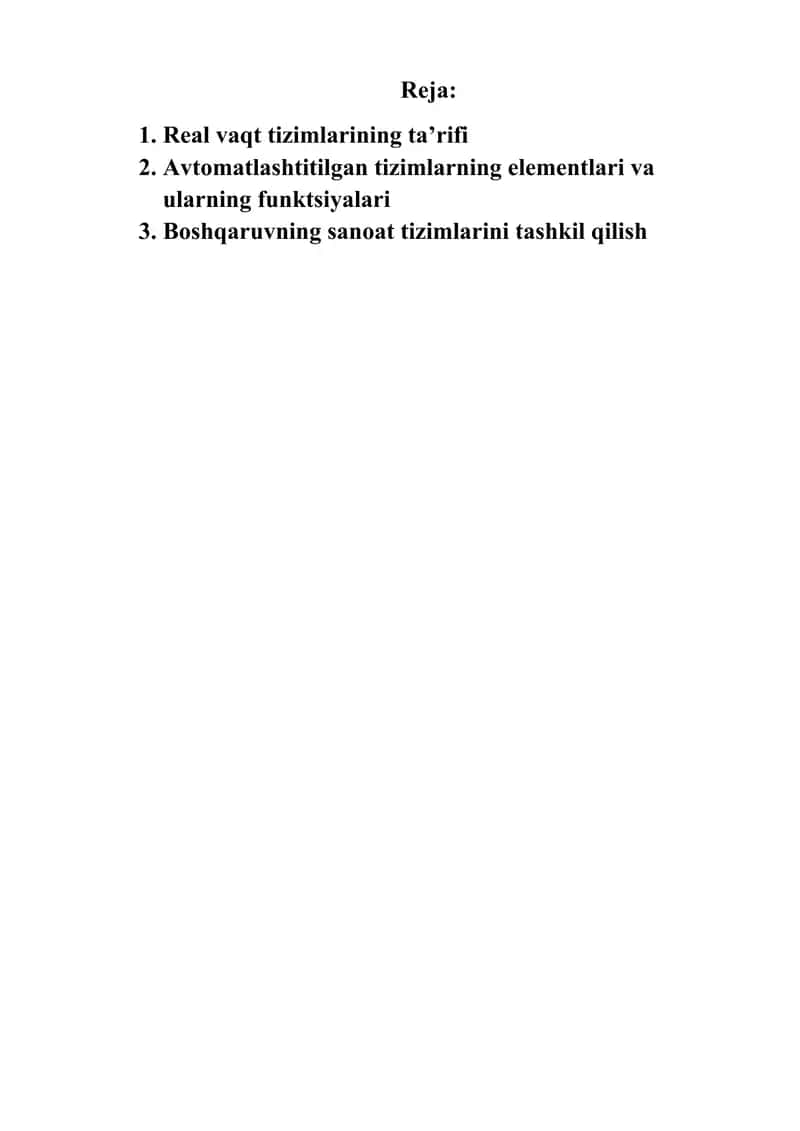 Real vaqt tizimlari