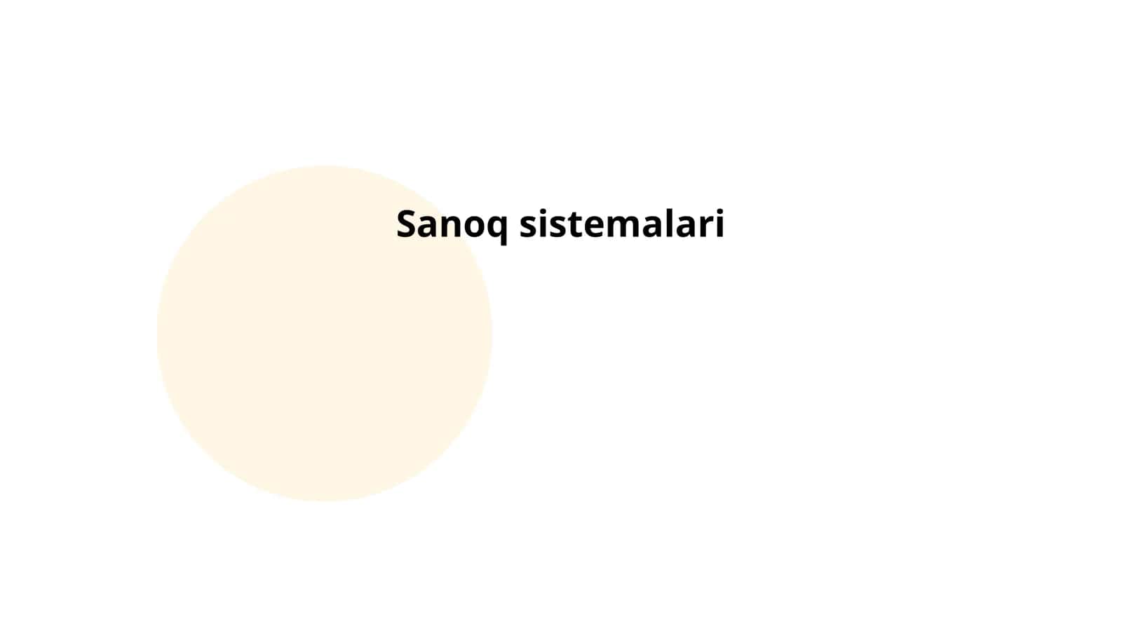 O'nlik sanoq tizimi