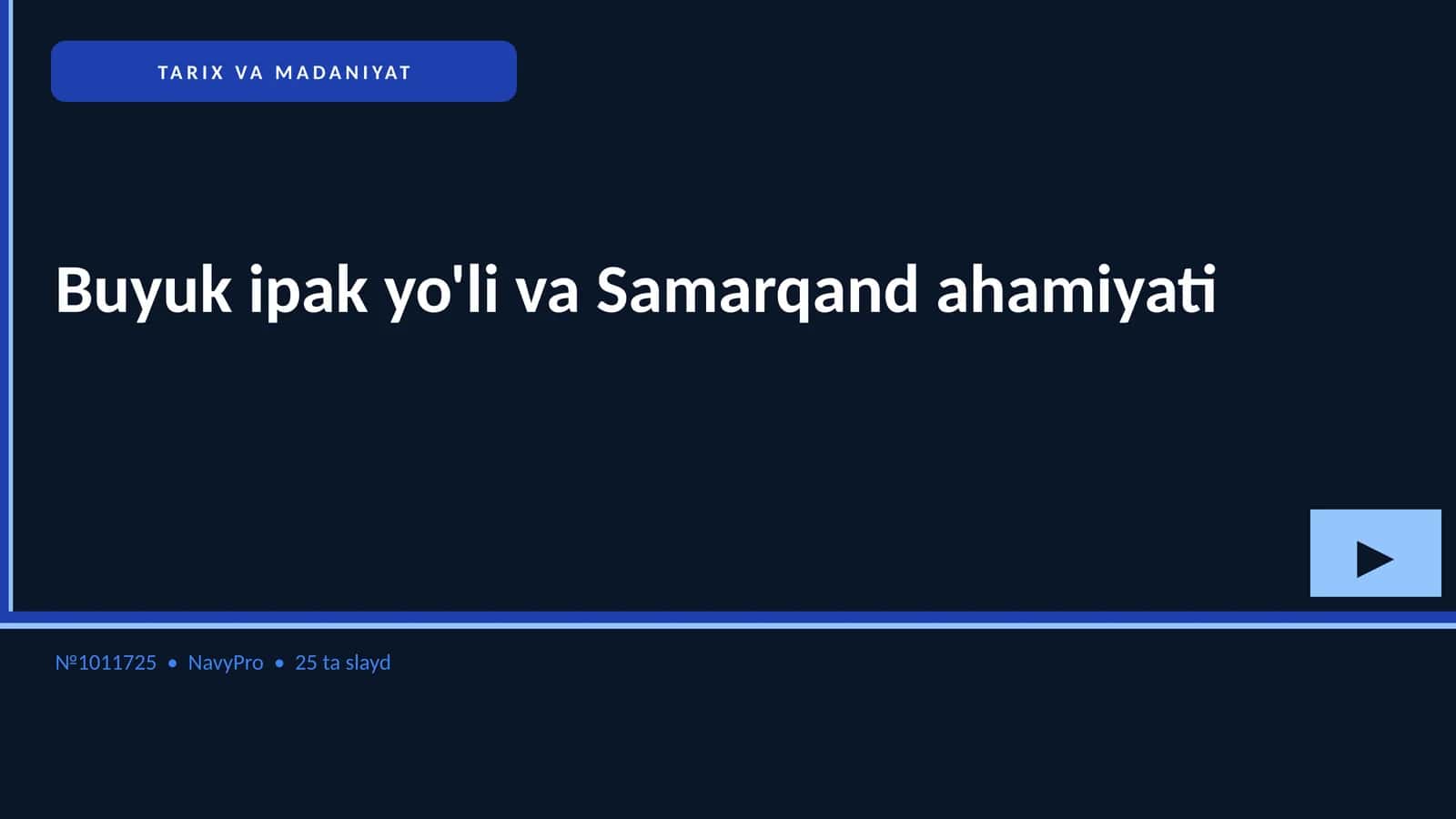 Buyuk ipak yo'li va Samarqand ahamiyati