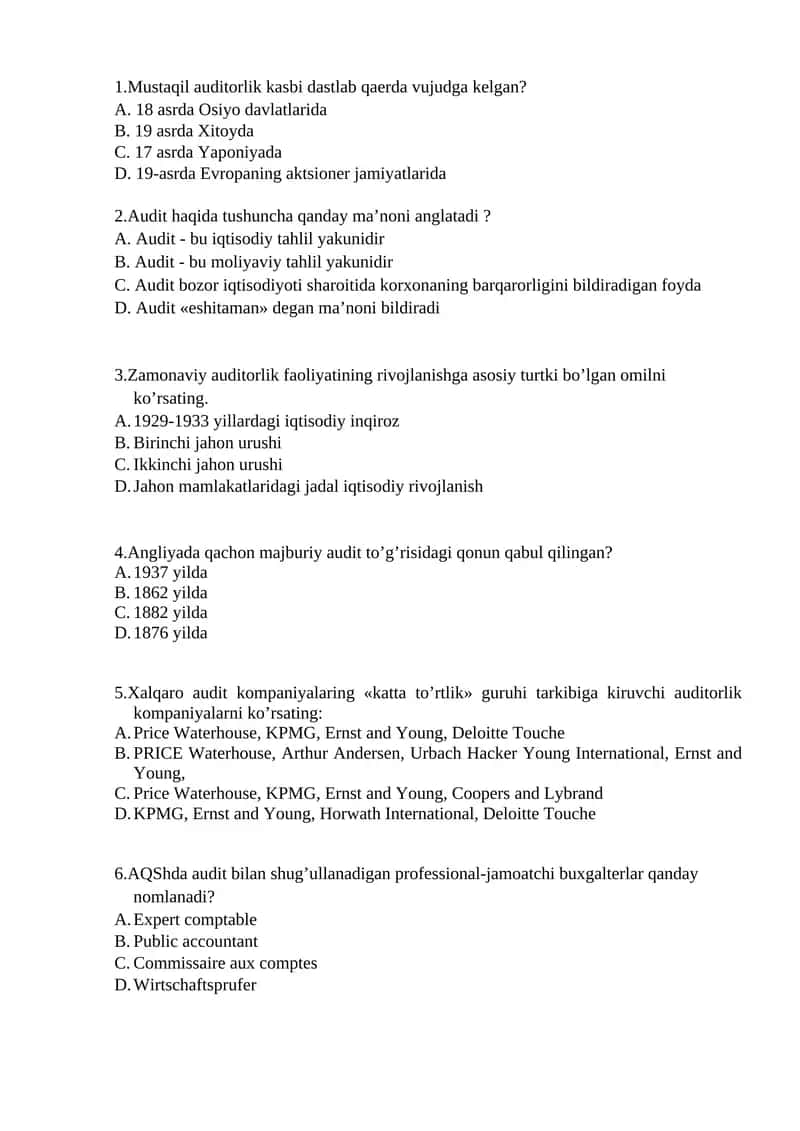 Audit haqida