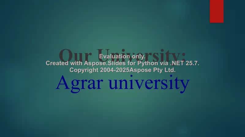 Tashkent State Agrarian University