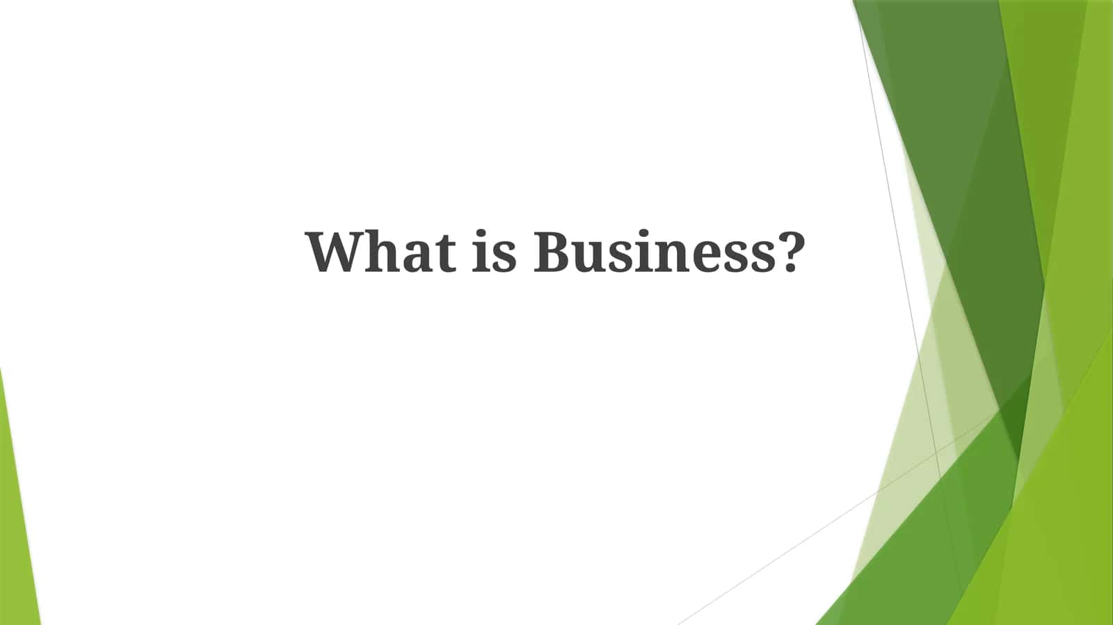 Business Activities