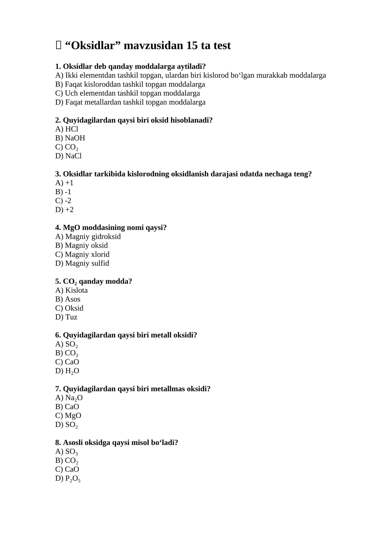 Oksidlar