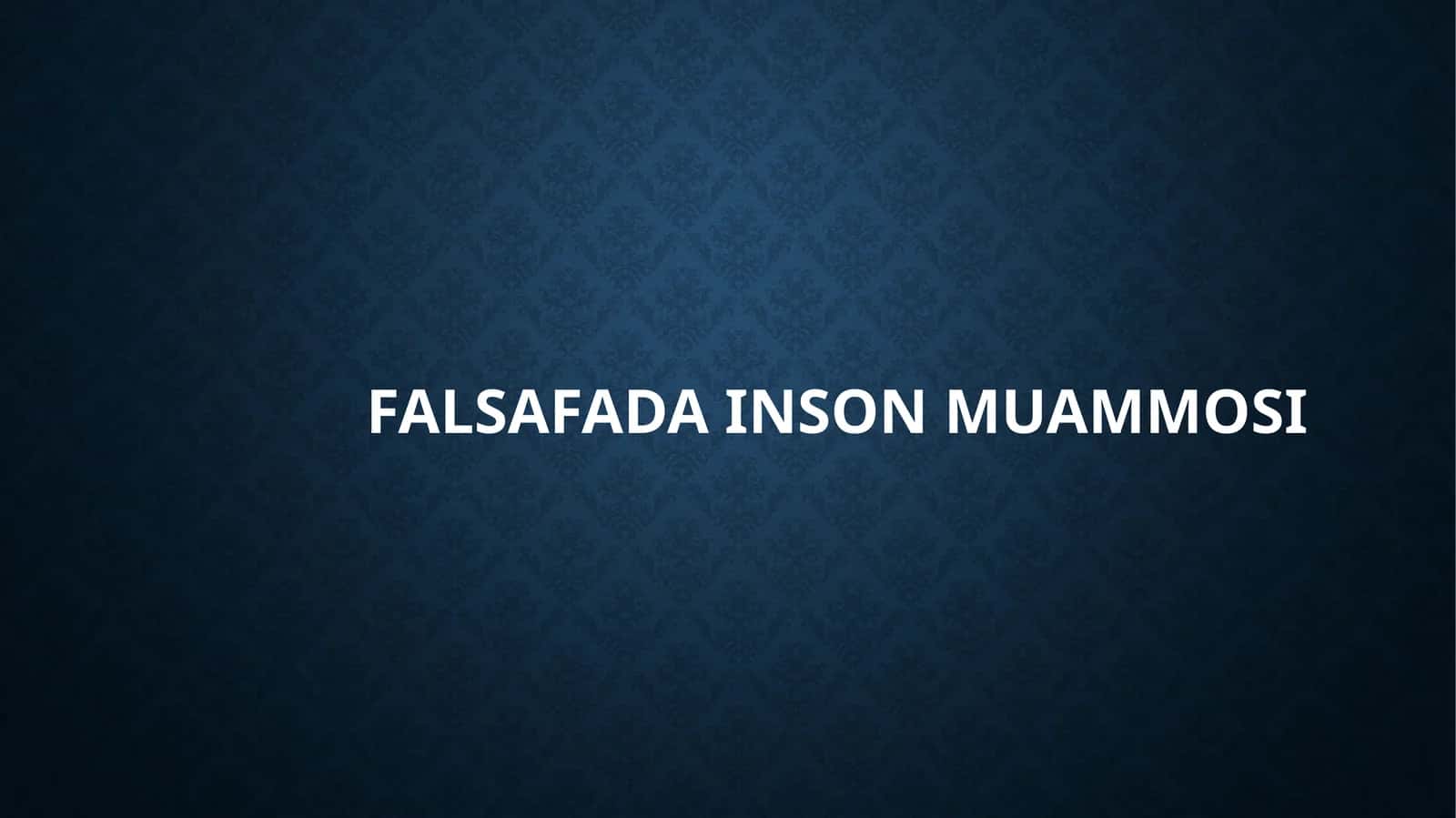 falsafadainsonmuammosi