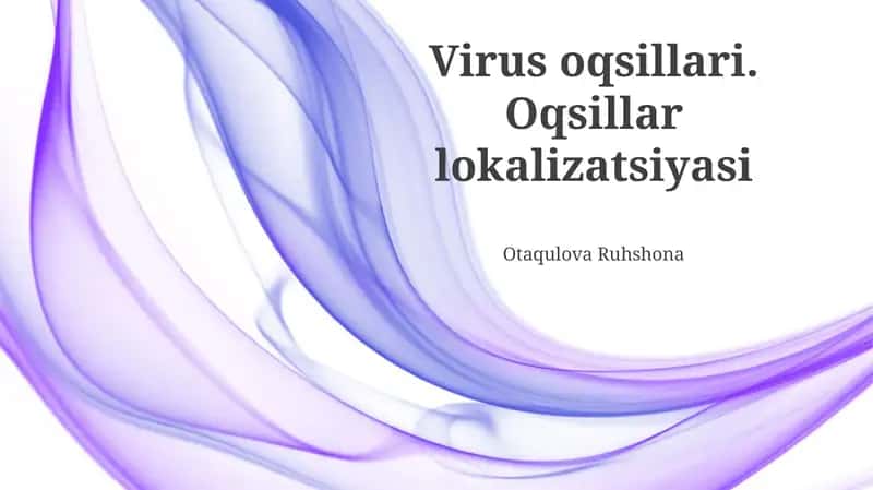 Virus oqsillari. Oqsillar lokalizatsiyasi