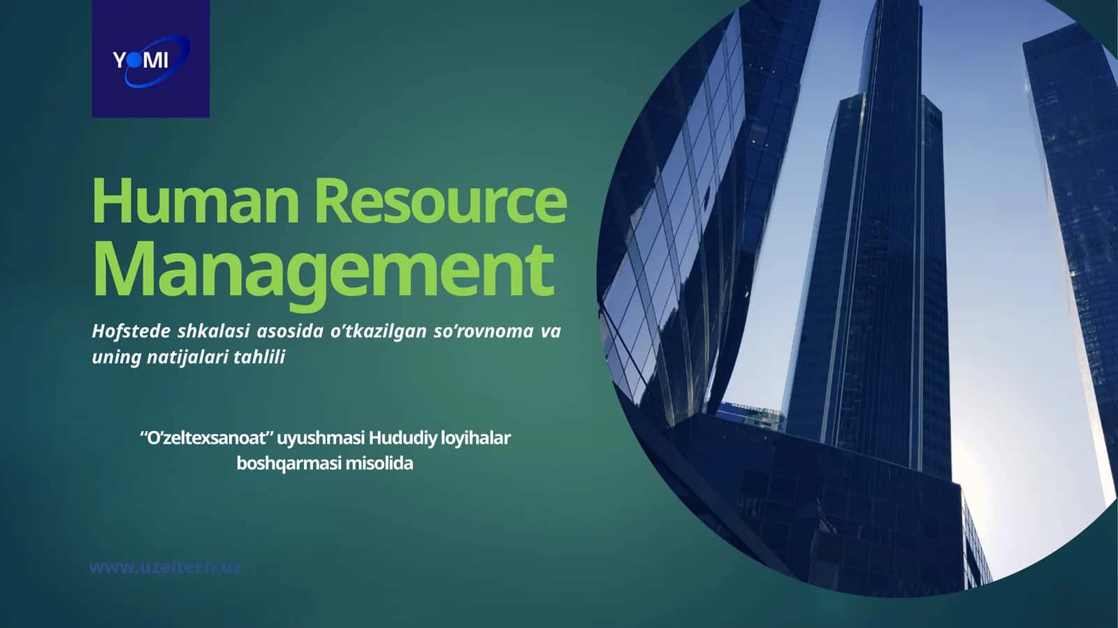 Human Resource Management Hofstedeshkalasiasosidao’tkazilganso’rovnomavauningnatijalaritahlili