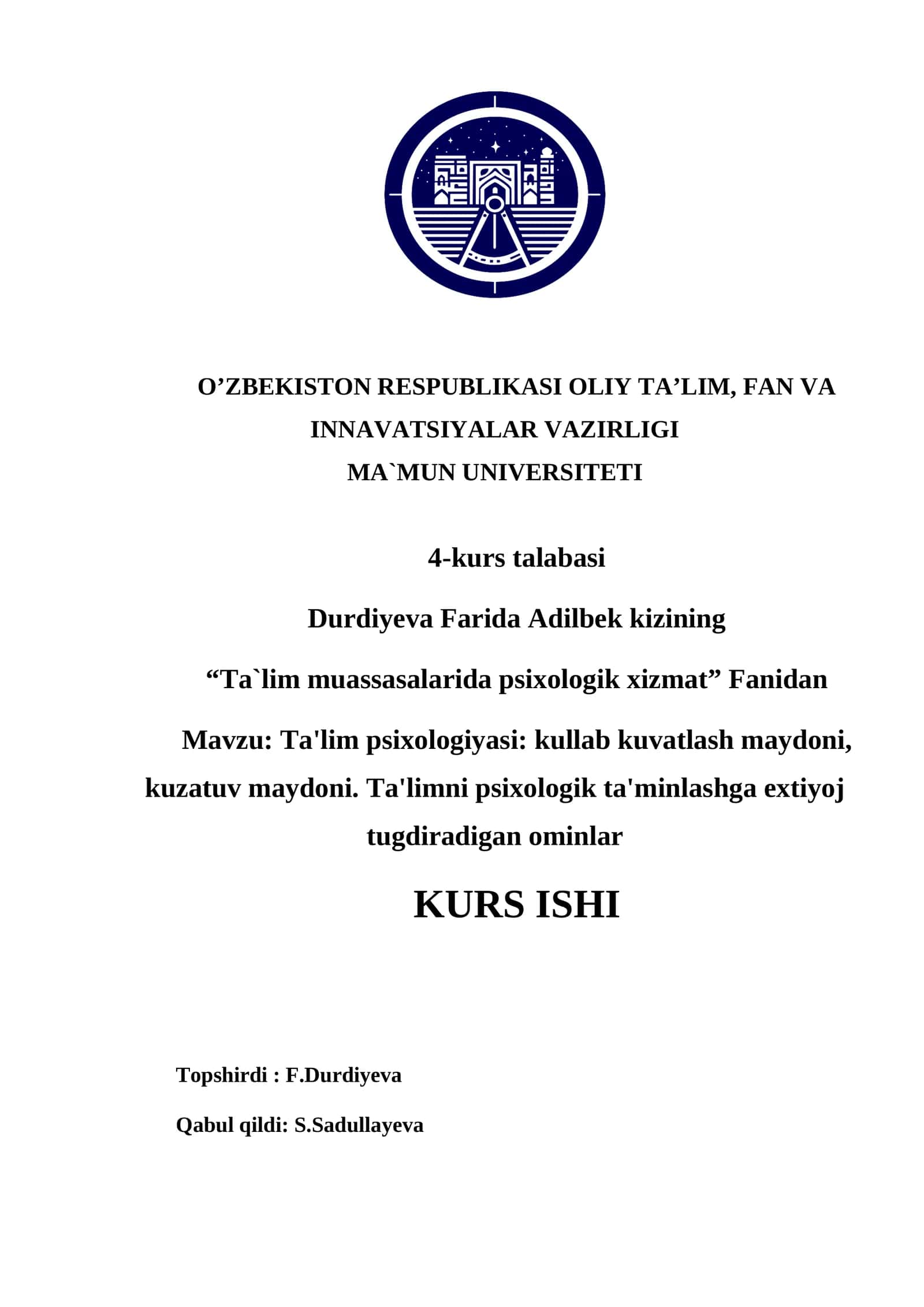 Ta'lim psixologiyasi
