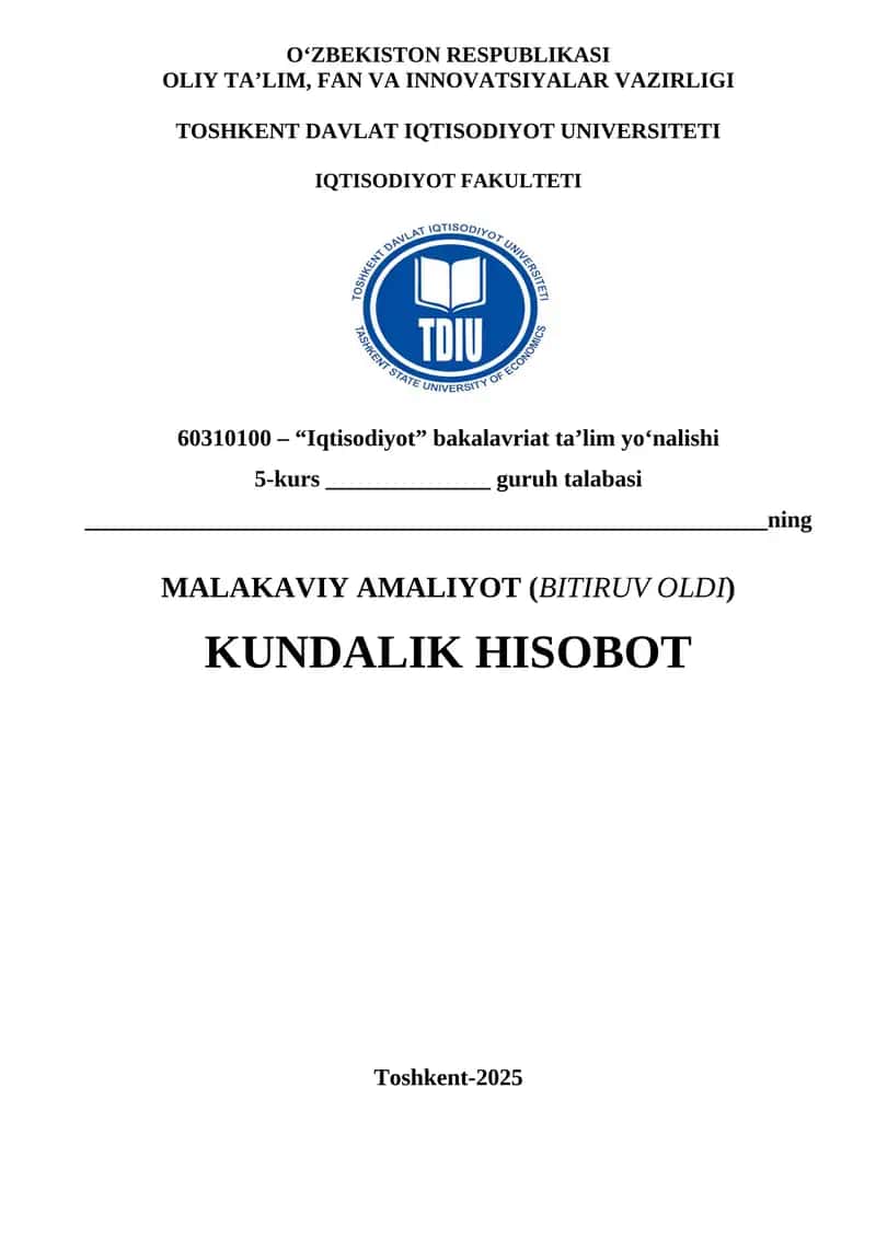 IQTISODIYOT FAKULTETI