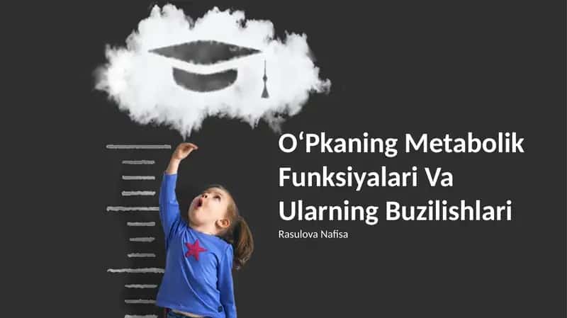 O'Pkaning Metabolik Funksiyalari Va Ularning Buzilishlari