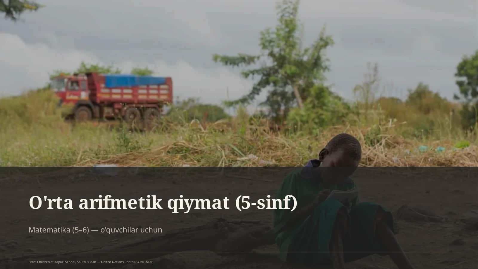 O'rta arifmetik qiymat (5-sinf)