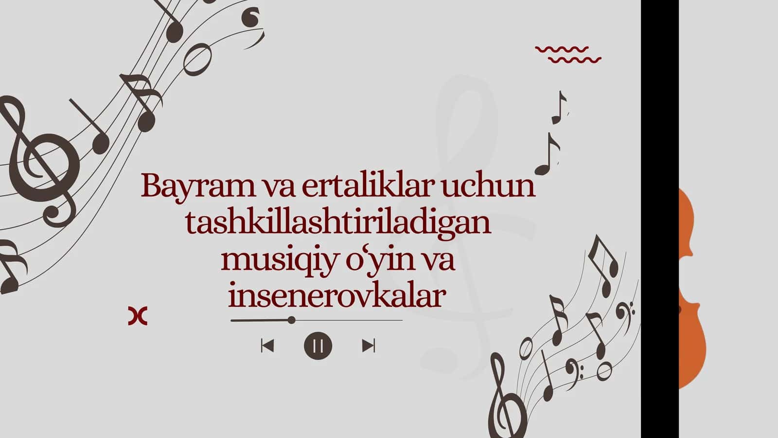 Bayram va ertaliklarda musiqiy o‘yinlarning ahamiyati va turlari
