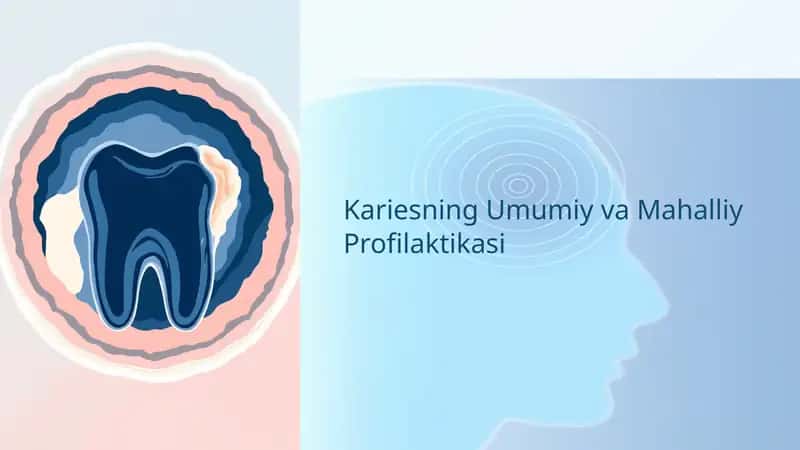 Kariesning umumiy va mahalliy profilaktikasi
