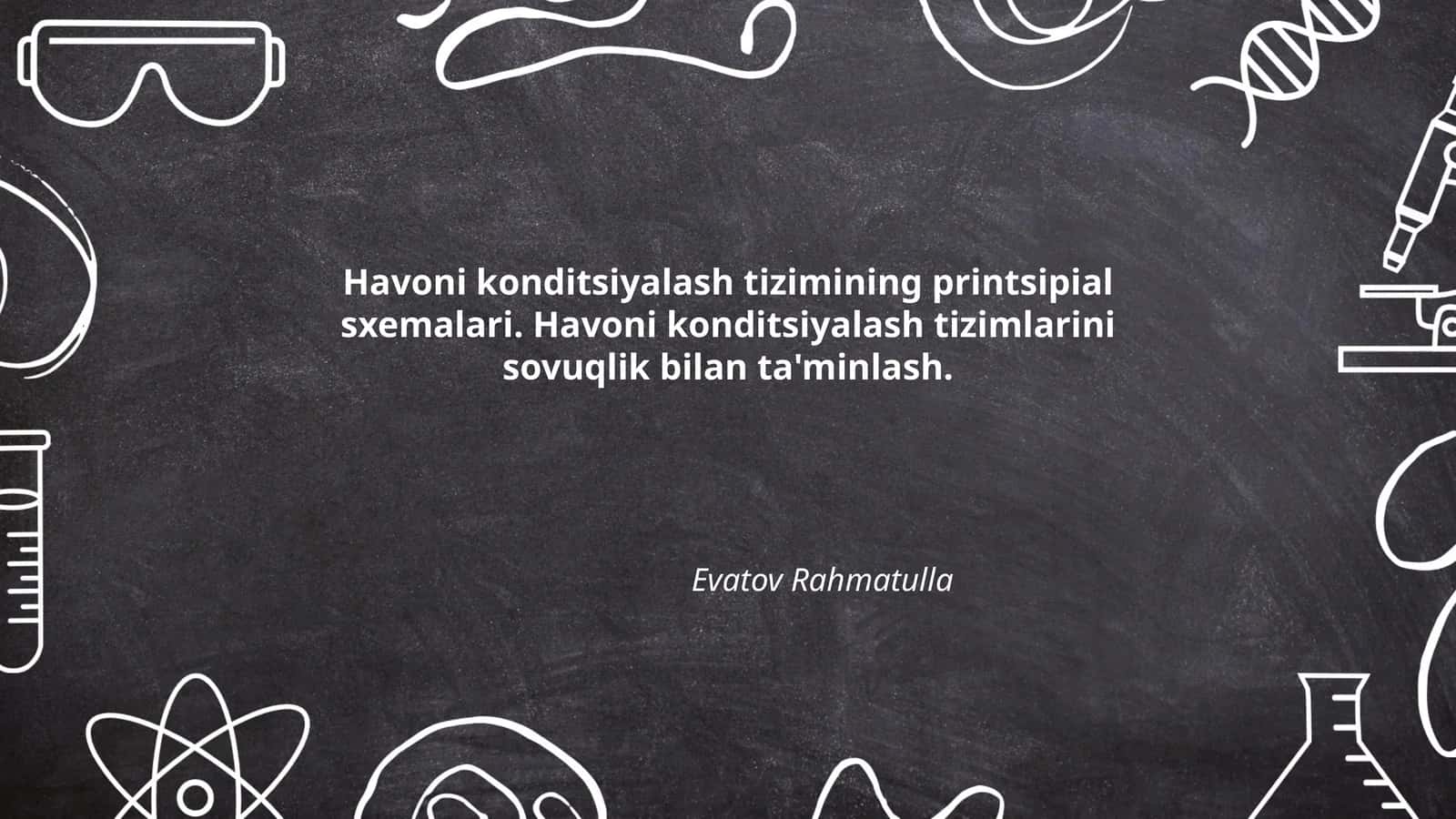 Havoni konditsiyalash tizimlari